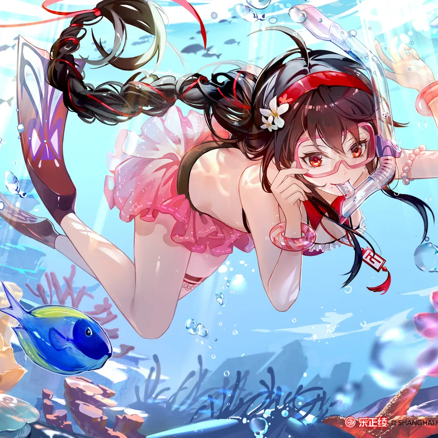 《深海来信》封面：水下的乐正绫